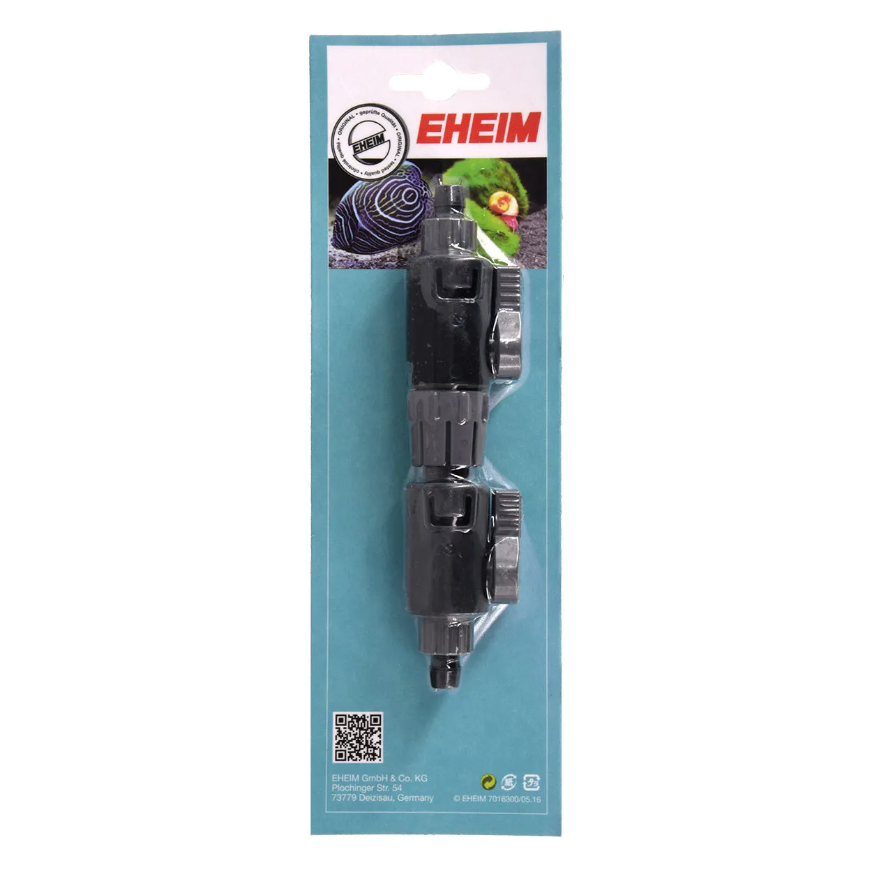 Eheim Double Tap Valve with Quick-Release Coupling for 394 Hose