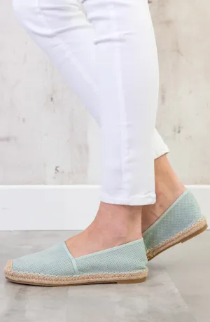 Espadrilles Mintgroen