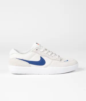 Nike SB Force 58 Shoes - Phantom / Blue Jay - Phantom - White