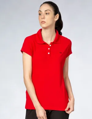 Playera Mujer SPORT POLO Rojo